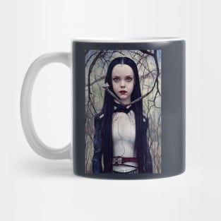 Wednesday Addams Anime Portrait Mug